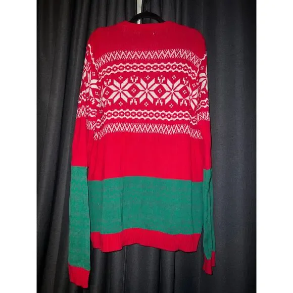 Ugly Christmas Sweater Xmas Size XL Dinosaur - Picture 3 of 3